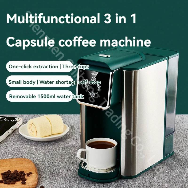 Automatic Capsule Coffee Machine Multifunctional 3-in-1 Coffee Machine Household Intelligent Water Dispenser