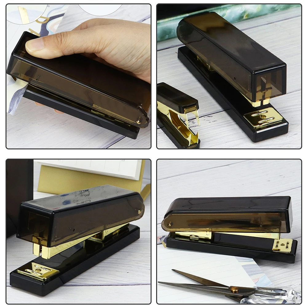 

Stapler Staplers Office Supplies Household Cute Acrylic College School Child Work Desk