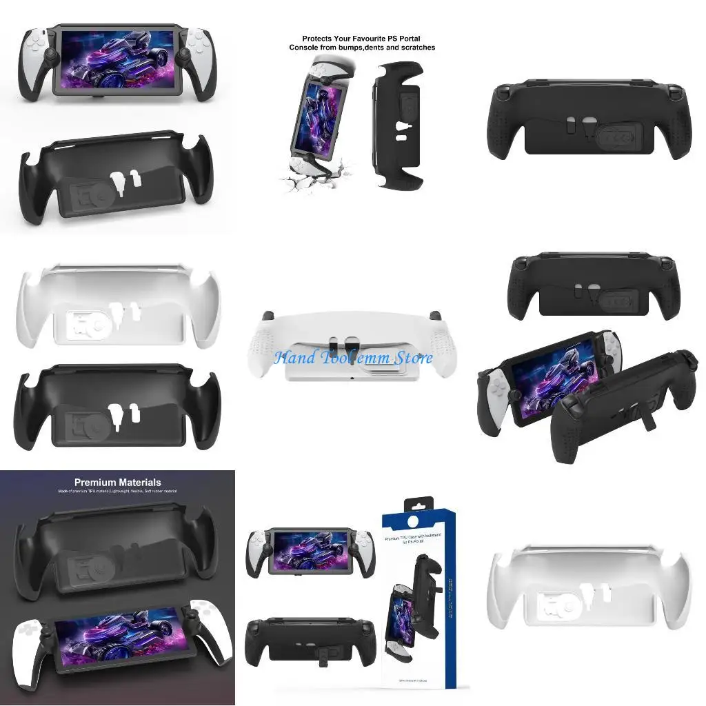 

H37F Game Console TPUCase Cover with Back Support Holder Scratch-resistant Protections Sleeve Housing Skin for P5