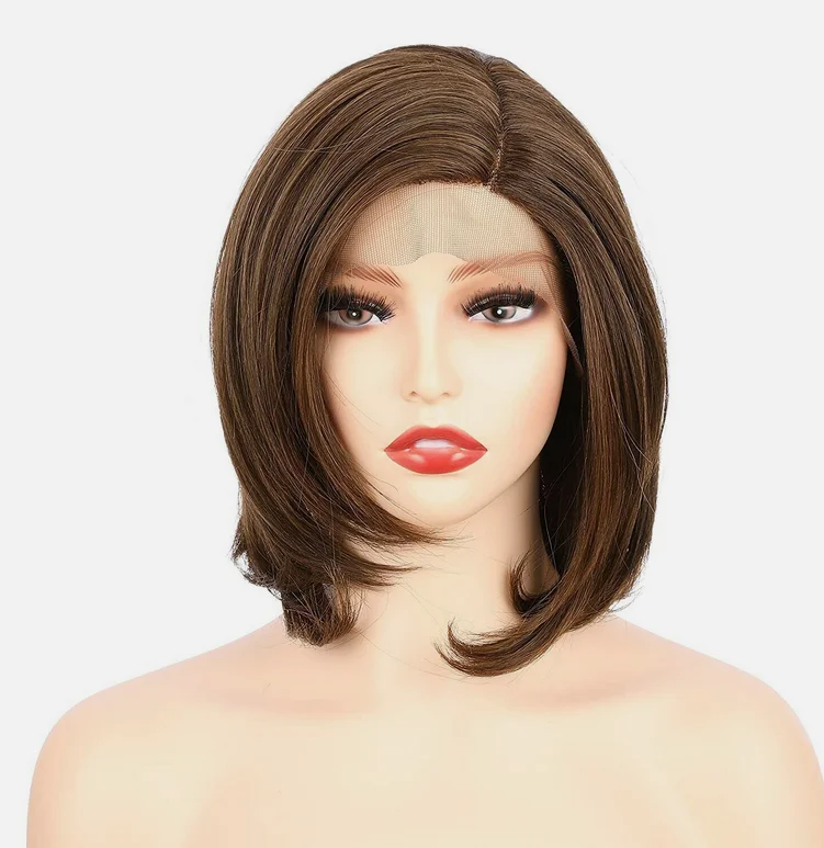 9.5 Inch Side Part Lace Front Relaxed Straight Bob Wig