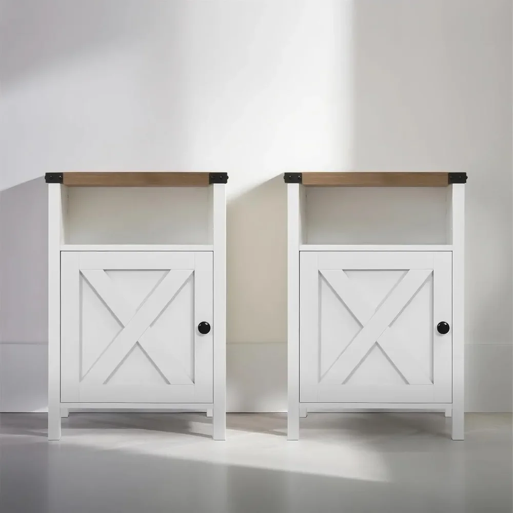 Farmhouse Nightstand Set 1