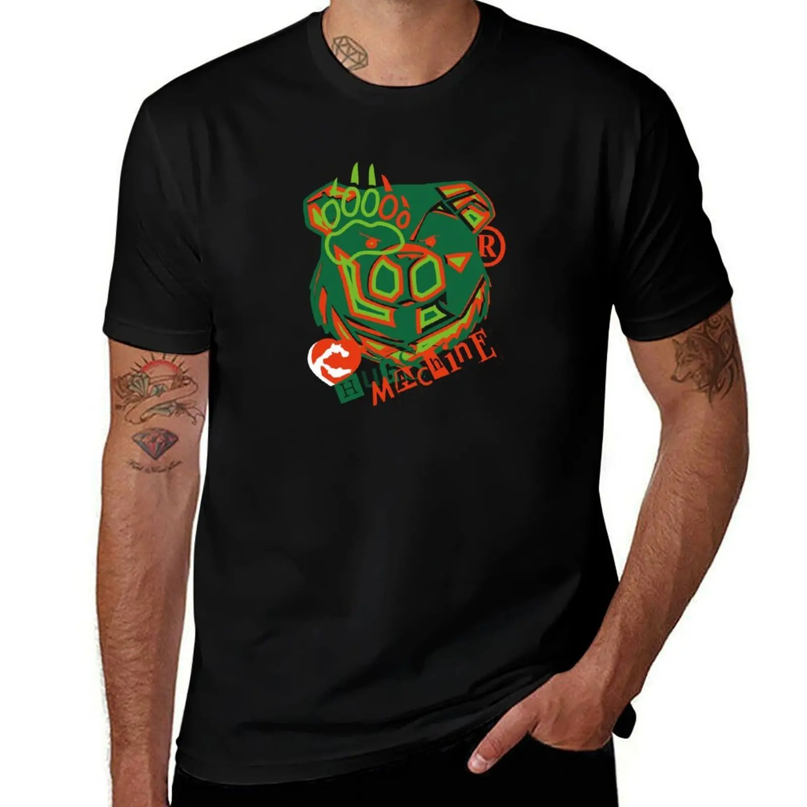 

ROBUST BEAR MACHINE 25 E T-Shirt anime tshirt topping rapper graphic tees plus sizes slim fit t shirts for men