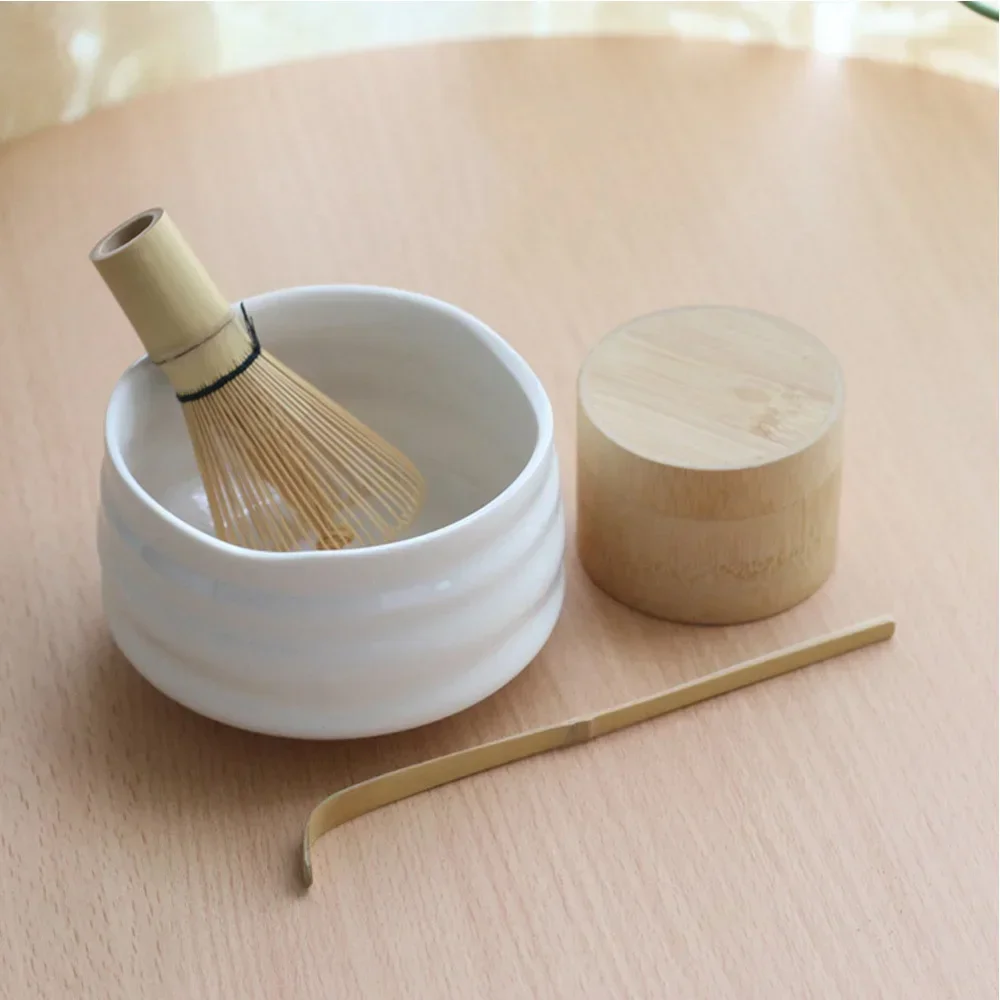 Professional Japanese Matcha bowl whisk scoop Bamboo Caddy Gift set Green Tea Powder teaset Japan Tea Ceremony Matcha Teaware