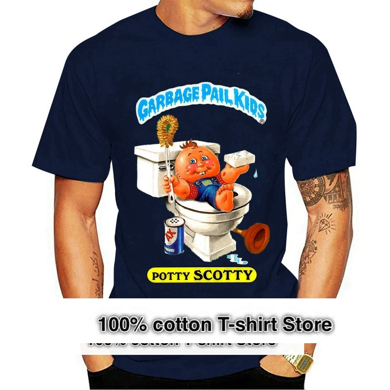 T Shirt Garbage Pail Kids Shirt - POTTY SCOTTY - GPK OS1 1980s Tee S (S - 3XL)