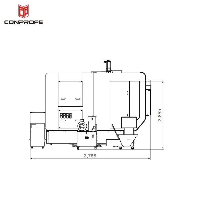 中央モーター付きヘビーデューティー垂直金属フライス盤,Spv500-5Axis, Hsk-A63, 5軸CNC