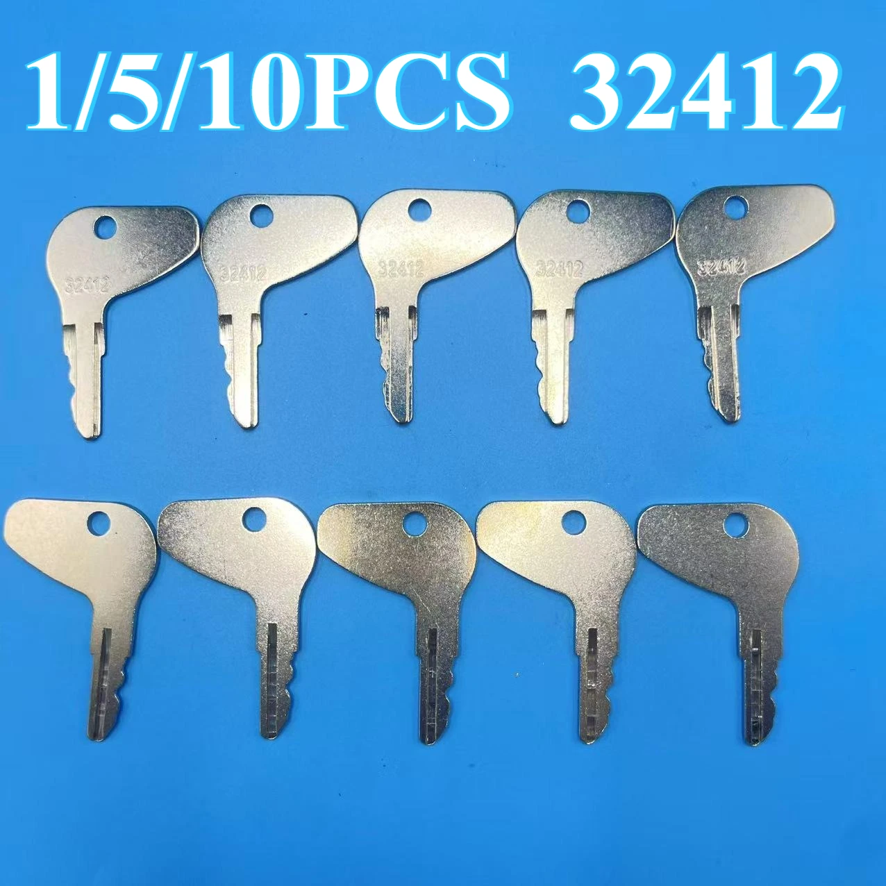 1/5/10PCS 32412 Ignition Key H32412 35260-31852 Compatible with Tractor G3200 G4200 G5200 G6200 L35 L2050 L2250 L235