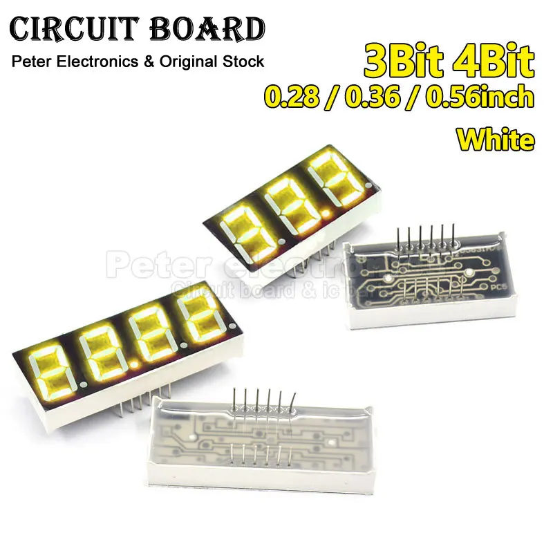 5pcs Green LED Digits Display 0.28inch 0.36inch 0.56inch 3bit 4Bit Cathode Anode 8 Figure Display Light LED digital tube