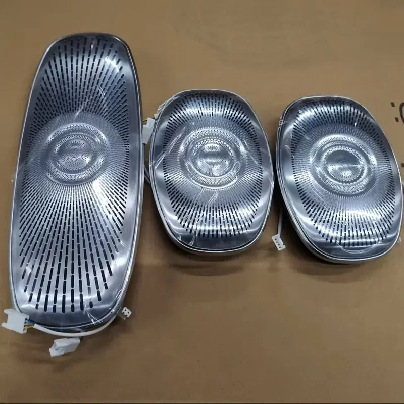 New Burmester Style Overhead Roof Speaker with 64-Color Ambient LED Light Strip for E-Class S-Class GLS Vans