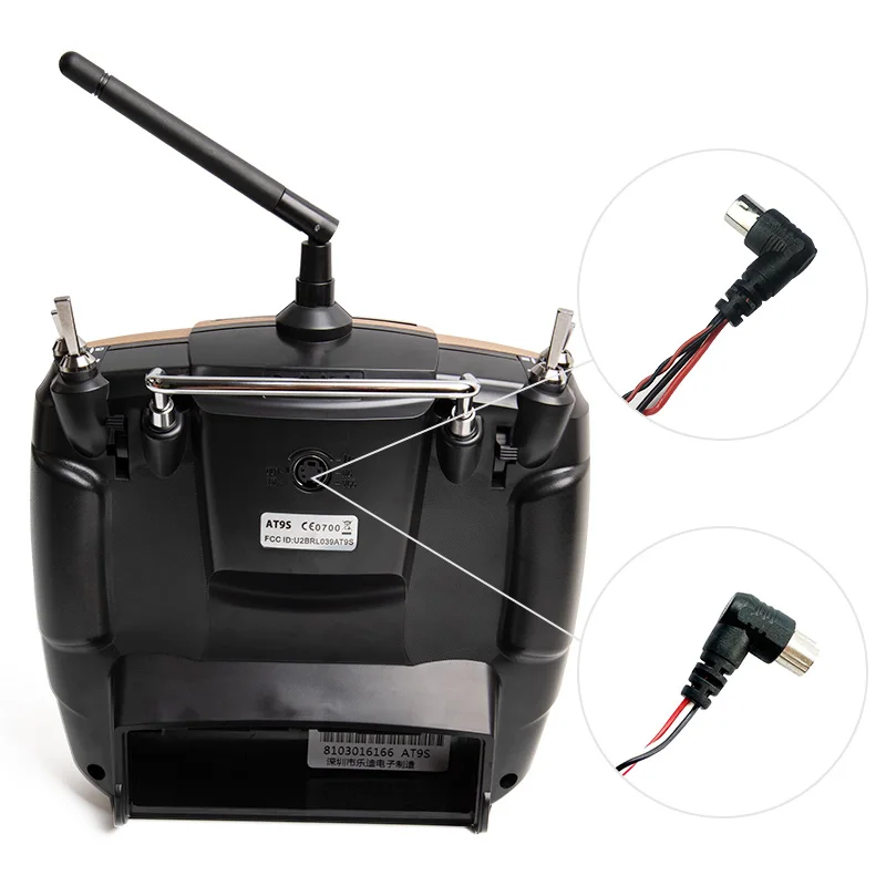 Radiolink AT9S Pro TX 10/12CH Pengendali Radio RC Pemancar RC dengan penerima R9DS RX 2.4G untuk Drone Balap FPV RC