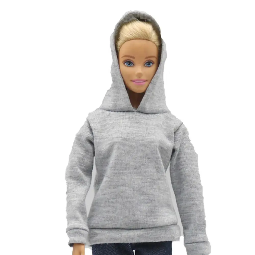 Cloth 29cm Doll Loose Hooded Sweater Doll Denim Shorts Sweatshirt Short Doll Jeans 1/6 Dolls Accessories Doll Casual Wear