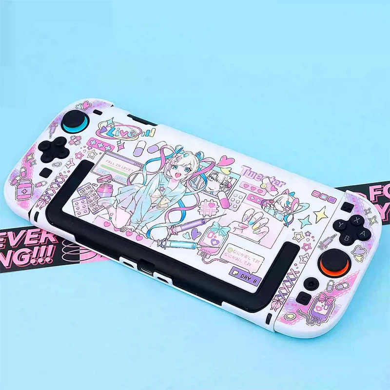 Etui ochronne Kawaii Girls kompatybilne z Switch 2, twarda, smukła obudowa PC z możliwością dokowania, zaprojektowana dla Nintendo Switch 2. — zdjęcie produktu 6