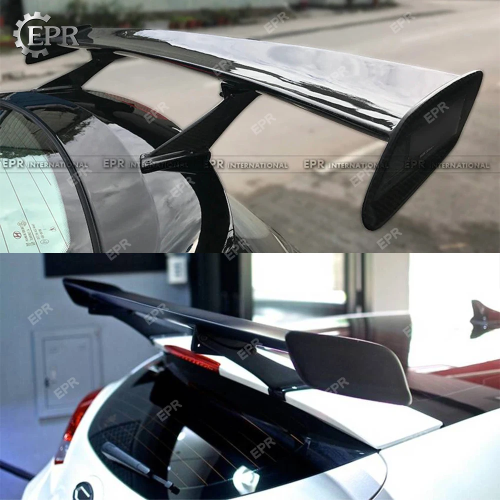 For Hyundai Veloster LP Style Wide Body FRP Fiber Glass Rear Spoiler Fiberglass Trunk GT Wing Body Kit Tuning Part For Veloster