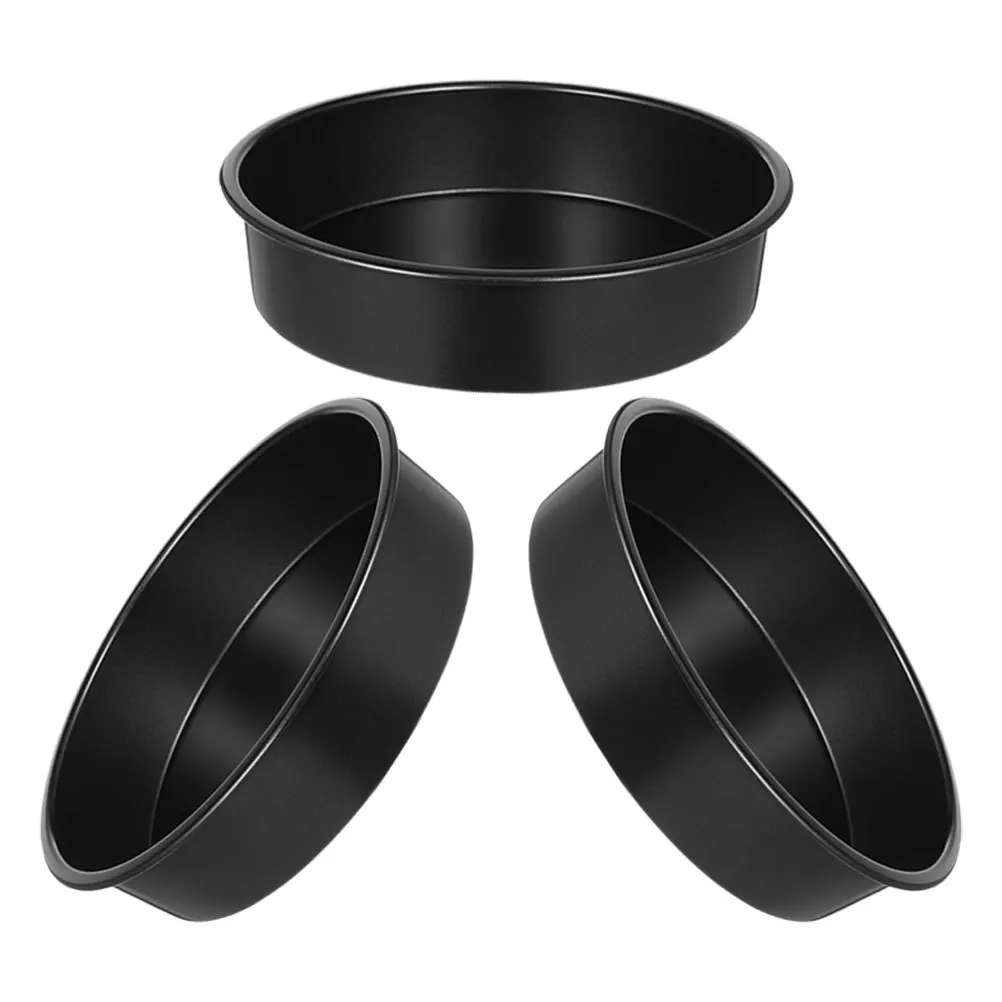 

3pcs 8 Inch Round Cake Mold Non-Stick Deep Baking Pan For Cheesecake Chiffon Mousse Dessert Oven Safe Bakeware Set Baking Mold