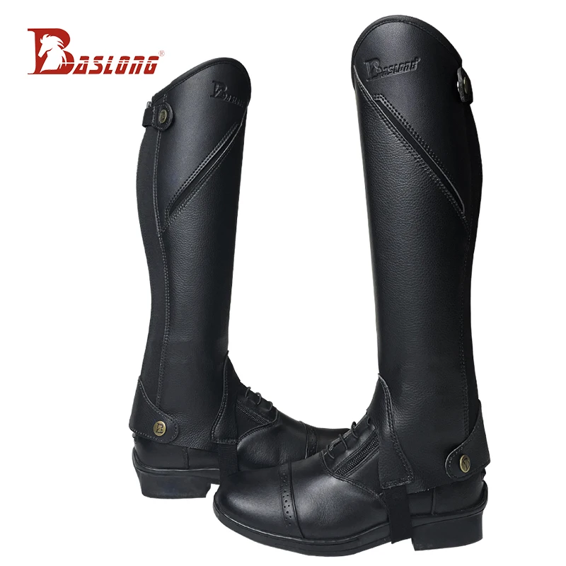 Legginsy jeździeckie Baslong, elastyczne, skórzane, profesjonalna odzież jeździecka, odporne na zużycie i wygodne legginsy jeździeckie dla dorosłych i dzieci, profesjonalna odzież rycerska.