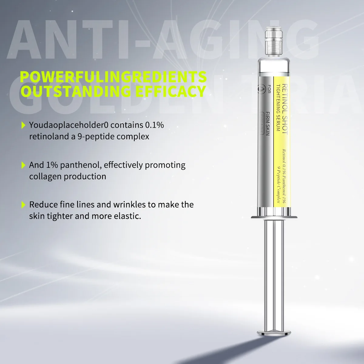 مصل الوجه لإزالة التجاعيد الفورية من الريتينول لشد البشرة والخطوط الدقيقة الكورية المضادة للتجاعيد منتجات العناية بالبشرة ﻿