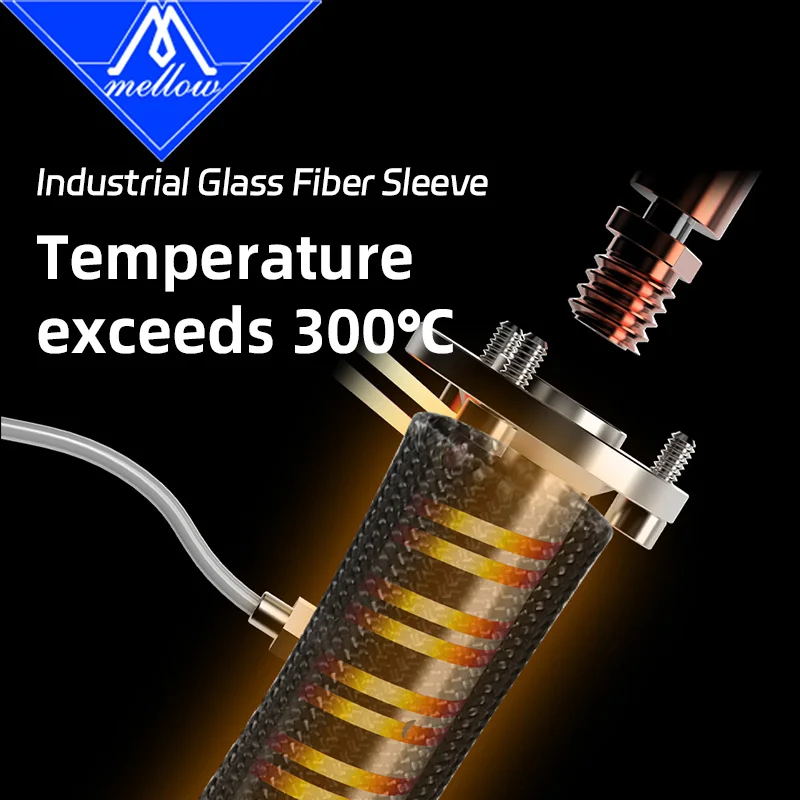 يانع 400C Goliath Heatshield الجوارب غطاء الحال بالنسبة طابعة Goliath الهواء/الماء ثلاثية الأبعاد Hotend ارتفاع درجة الحرارة العزل كم #3