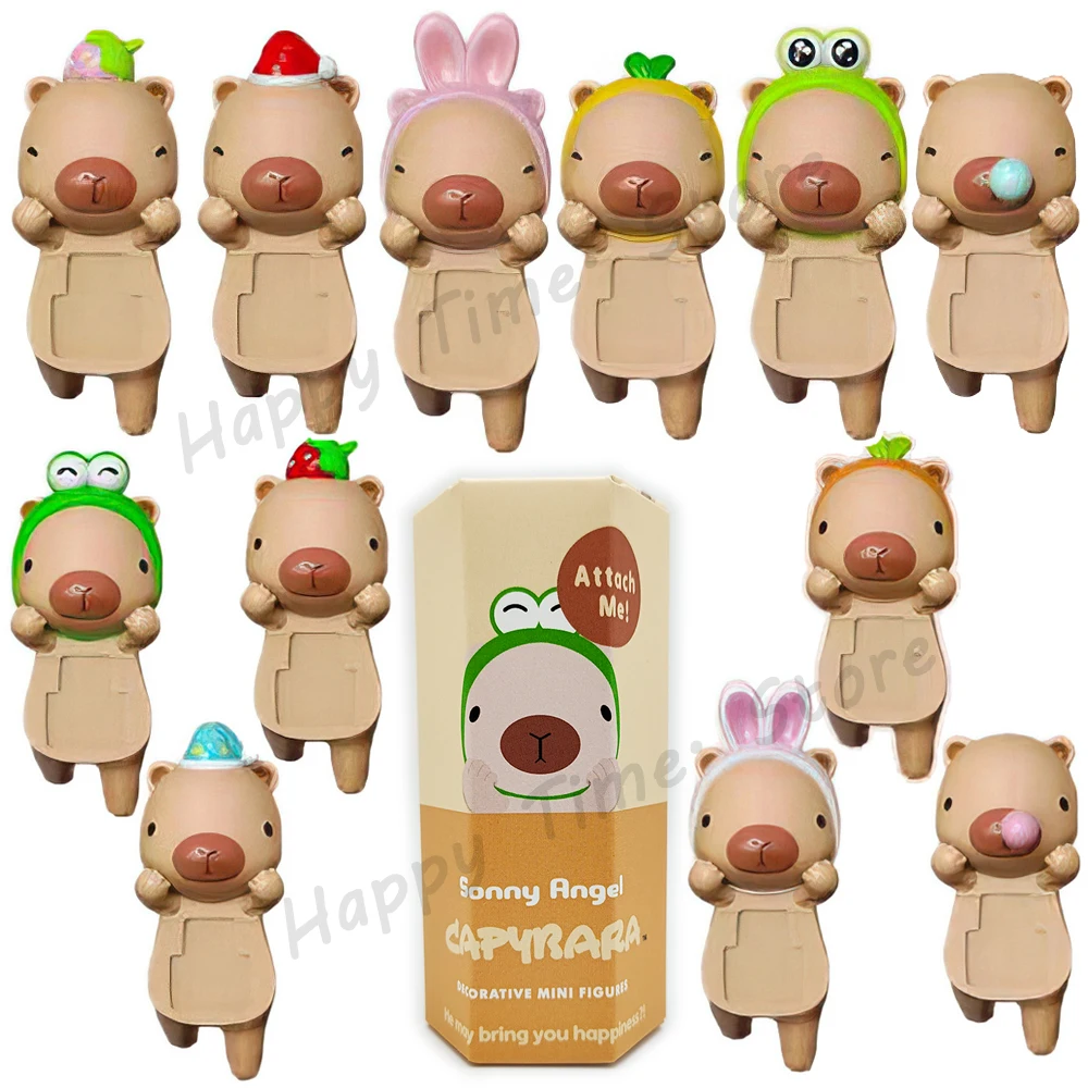 Capybara Hippers Mystery Box Sonny Angel Decorative Mini Figures Doll Collection Blind Box Cute Capybaras Model Christmas Gifts