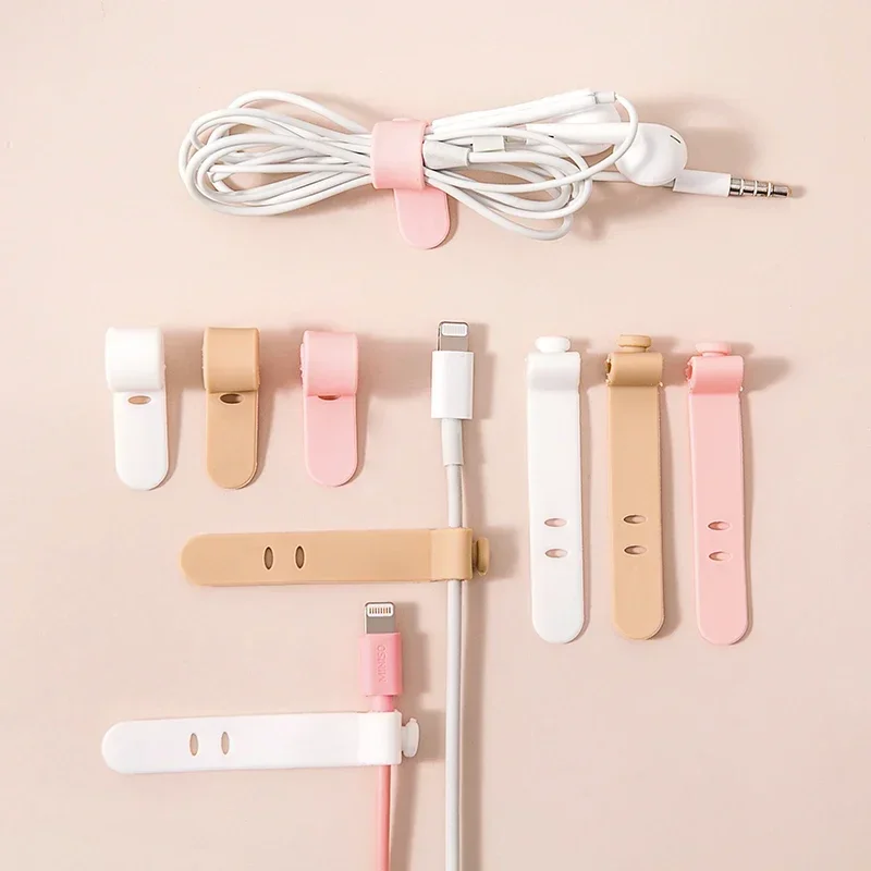 

Desktop Cable Wire Organizer Silicone Organiser Fixer Data Cable Organizer Fixed Headphone Wire Clip Gods of Cable Management