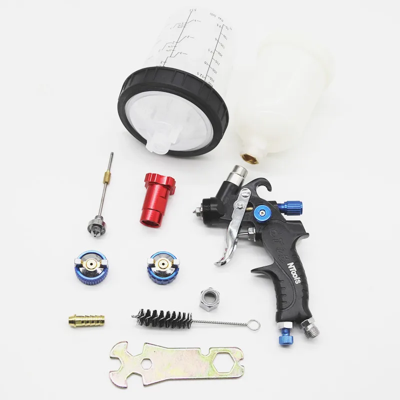 1.0MM Spray Gun and 0.8MM Nozzle Kit 400CC/250CC Tank Air Paint Gun With Paint Mixing Cup And Adapter Mini Spray Gun Airbrush