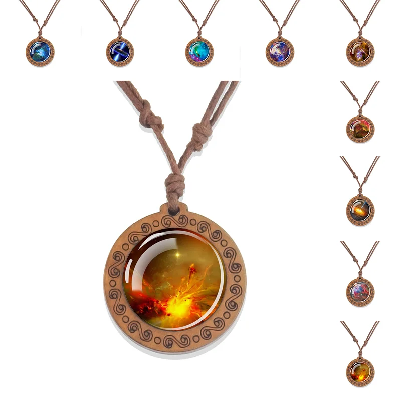1PC Quote Charles Dickens Pendant Book Necklace Glass Cabochon Pendant Vintage Wooden Pendant Jewelry Necklace Fashion Gift