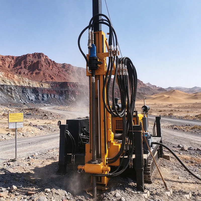 Fully Hydraulic Deep Hole Diamond Core Exploration Rig, Tracked Mobile Core Sampling Drill Rig for Mineral Exploration