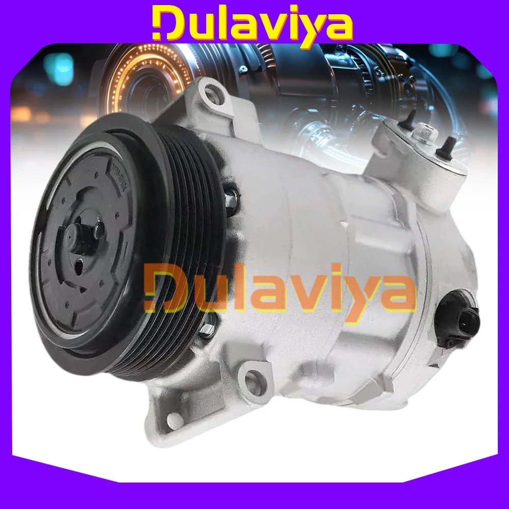 For 6-Groove 110mm New 6SEU16C AC Compressor with Clutch Pontiac G8 2008-2009 V6 3.6L 198336 92157794 92236234 92240524 92265301