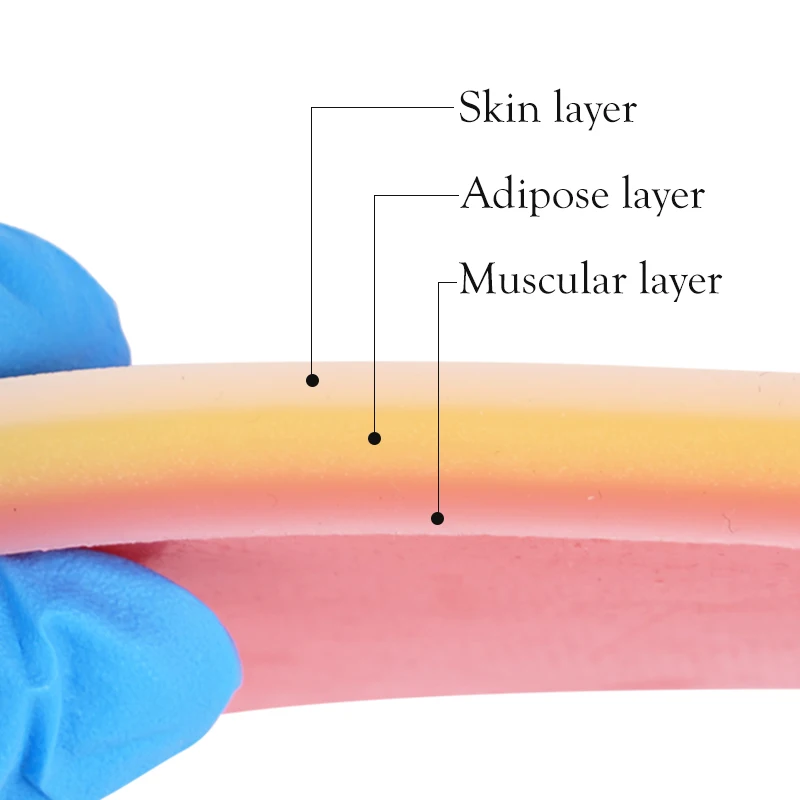 

Практический коврик для швов, травматическая модель для швов кожи с ранами, силиконовая многоразовая хирургическая шовная силиконовая обучающая модель для завязывания узлов