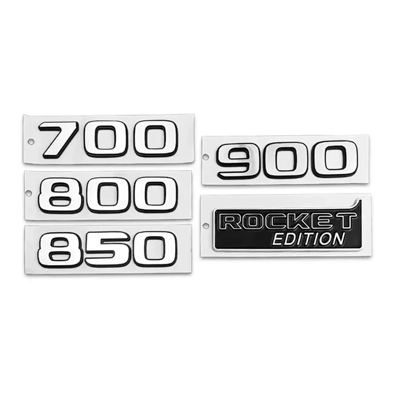 ABS Car Trunk Side Emblem Sticker for Mercedes Benz 700 800 850 900 ROCKET EDITION Badge S320 CLA CLK CLS GLA SLS Accessories
