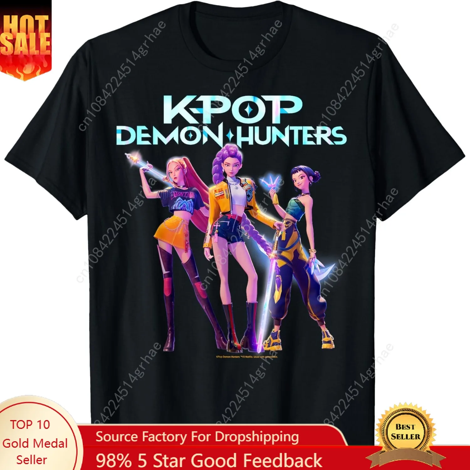 

Halloween Huntrix Heroic Poses Group Shot T-Shirt