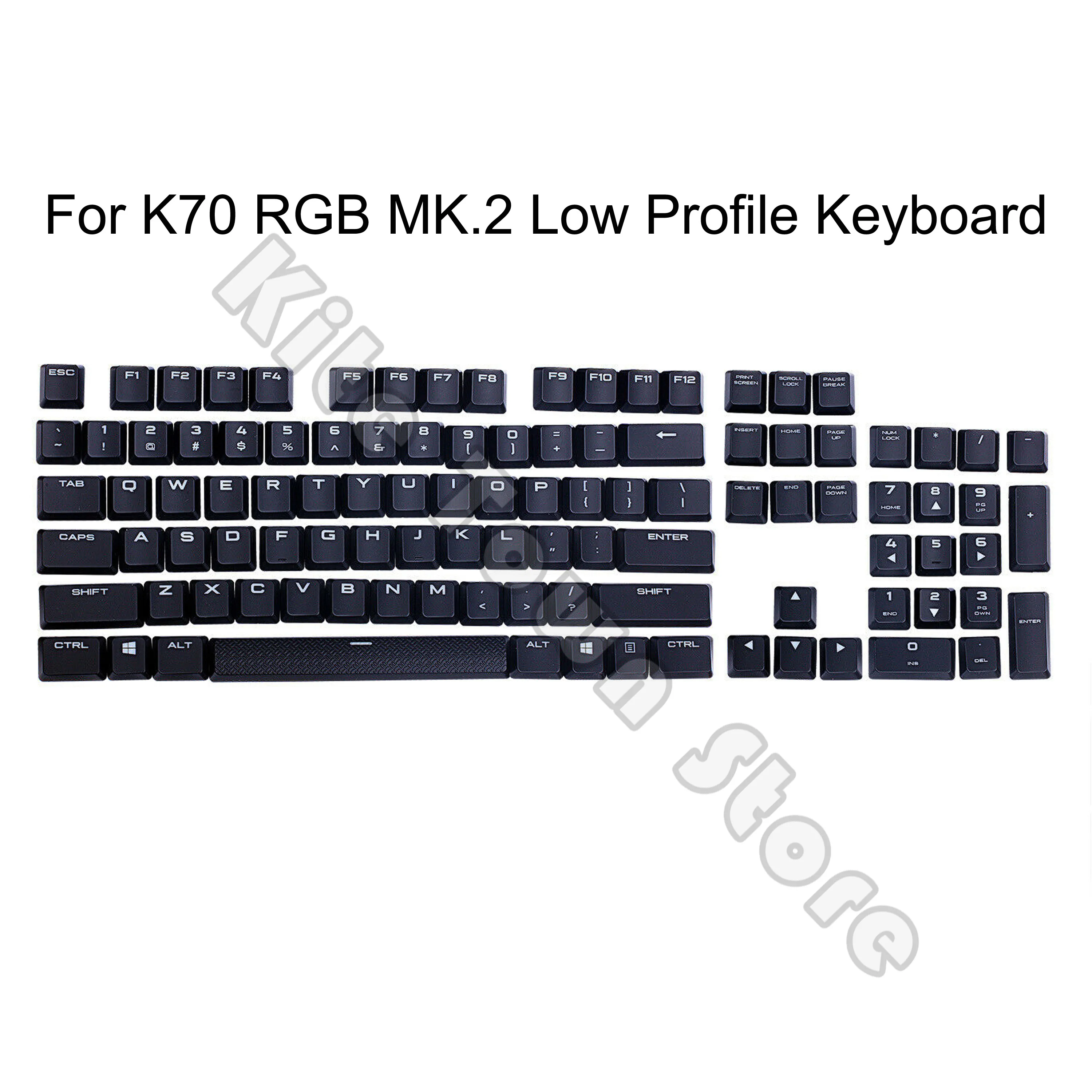 corsair-k70-rgb-mk2-ロープロファイルメカニカルキーボード用フルセットオリジナルキーキャップ（ブラック）