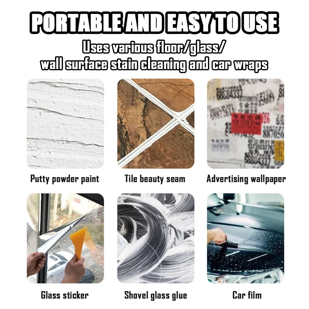 1/2/10 قطعة الوجهين مكشطة مع البلاستيك مقبض شفرة أداة للمنزل سيارة كوب سيراميك المطبخ التفاف الغراء ممسحة مزيل