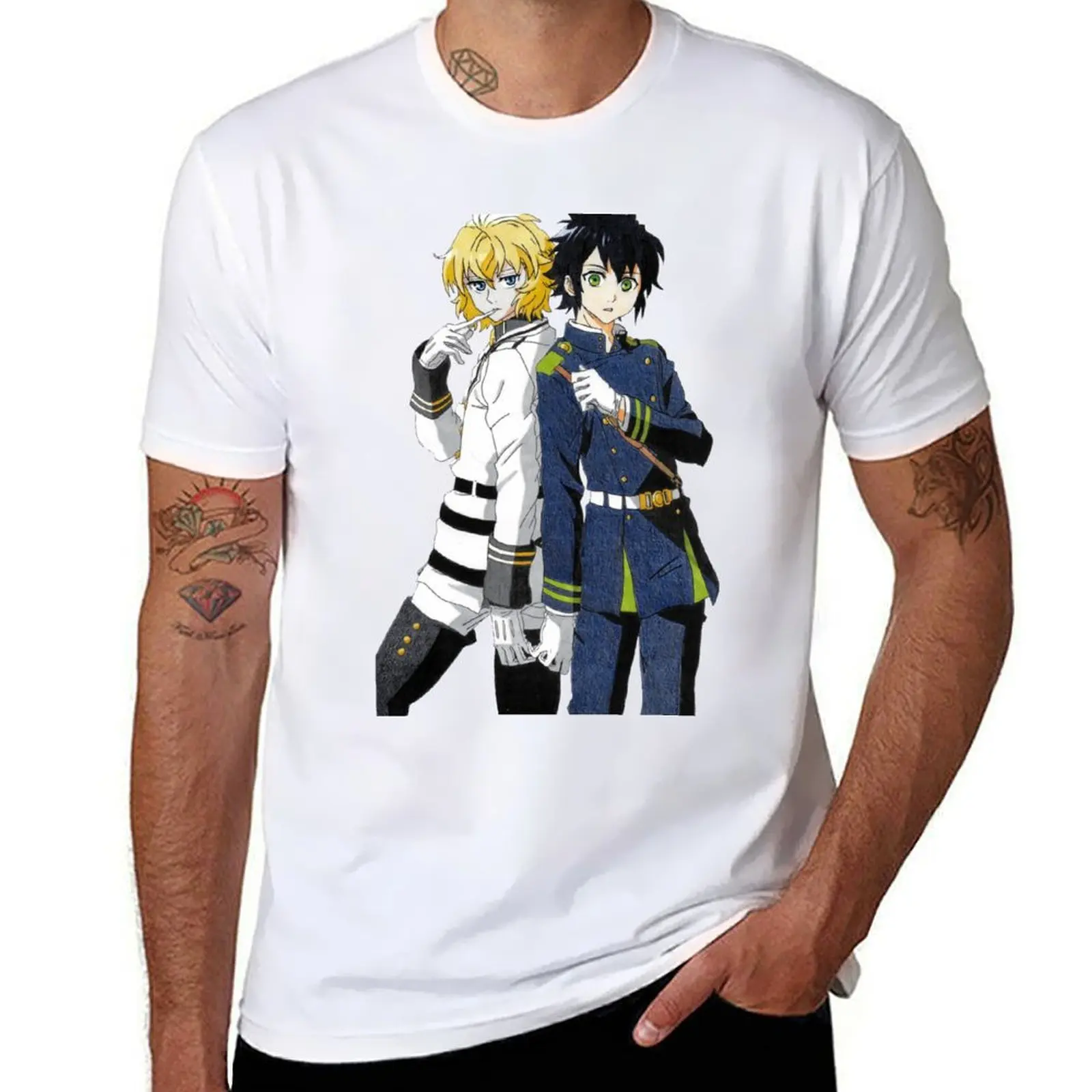 

Yuu t quality shirt Owari and cotton no luxury high Mika T-Shirt shirt 100% shirt men cotton - man man seraph t t