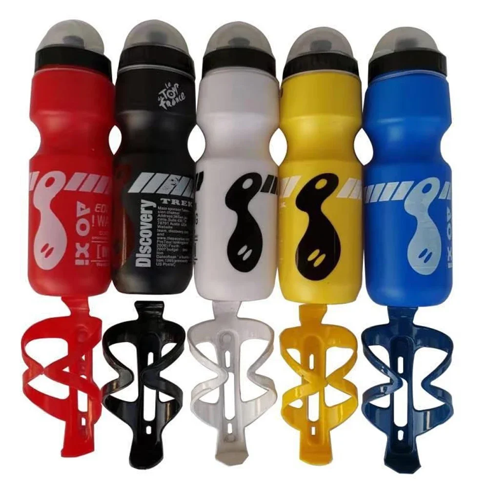 750ml Bike Water Bottle Bicycle Bottle With Holder Cage Outdoor Sport Portable Cycling Kettle Water Bottle Drinkware