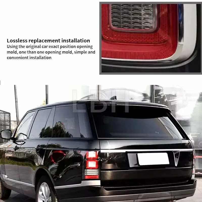 

Подходит для Land Rover Range Rover vogue L405 18-22, светодиодный задний фонарь в сборе, прозрачный задний фонарь, крышка бампера, резервный фонарь