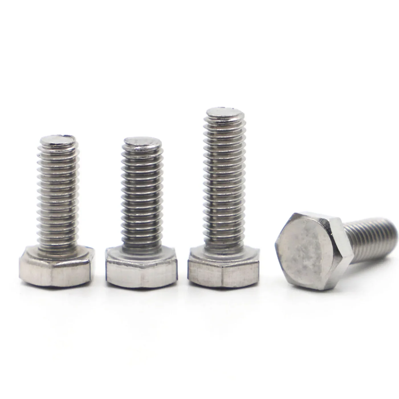External Hex Hexagon Head Screws with Full Thread M3 M4 M5 M6 M8 M10 M12 304 Stainless Steel Hexagon Head Bolt DIN933