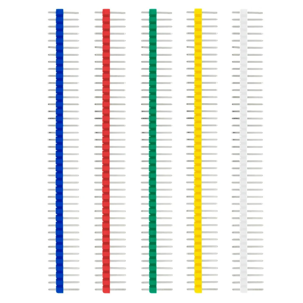 30 szt. 40-pinowy zestaw do złącze wcon męskiego jeden rząd 2.54 głowica pinowa 1x4 0 złącze PCB do zestawu do majsterkowania