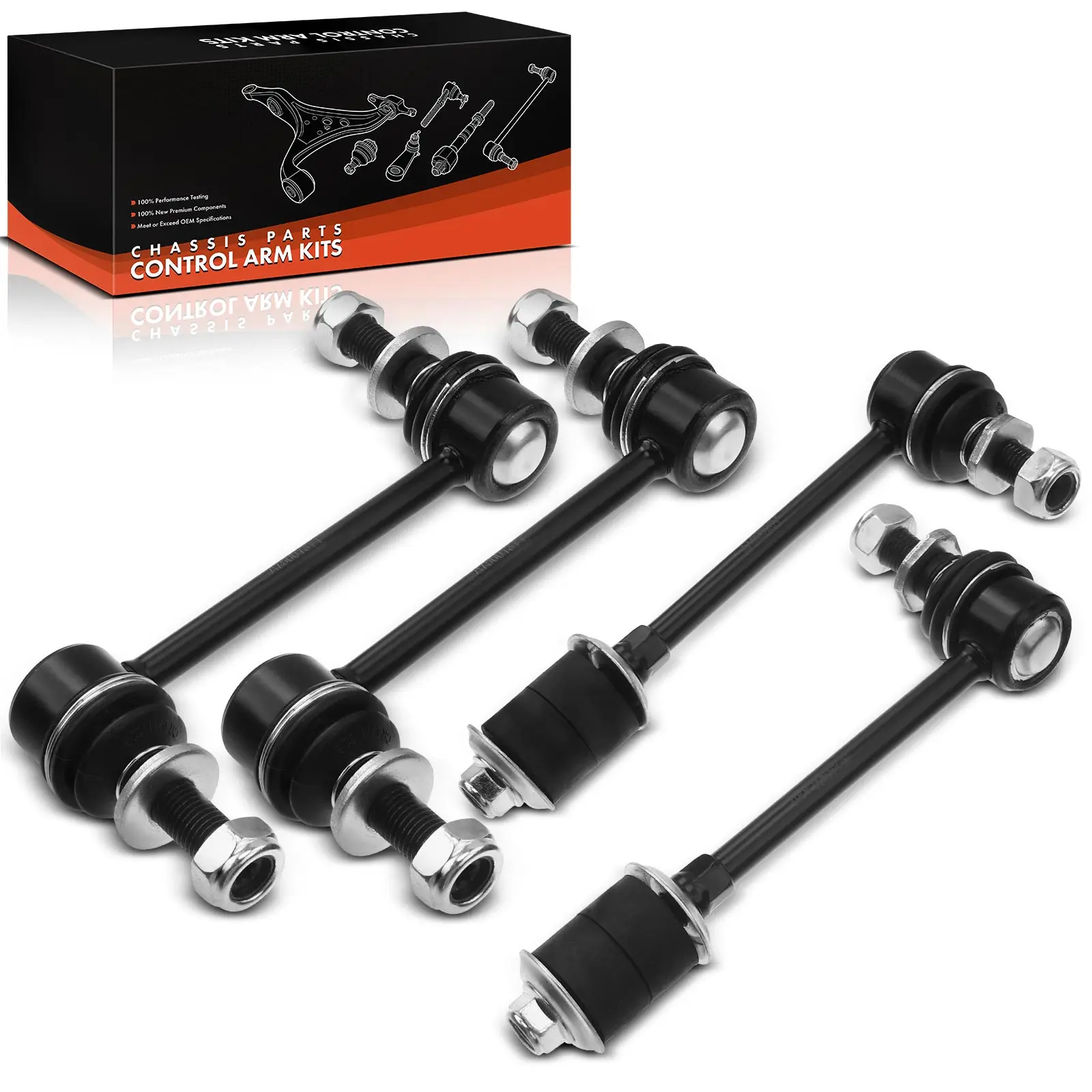 Frankberg 4-delige draagarmset achteras voor Toyota Sequoia K3 K4 2000-2007 K750013 488300 C010 K90680 4882034010
