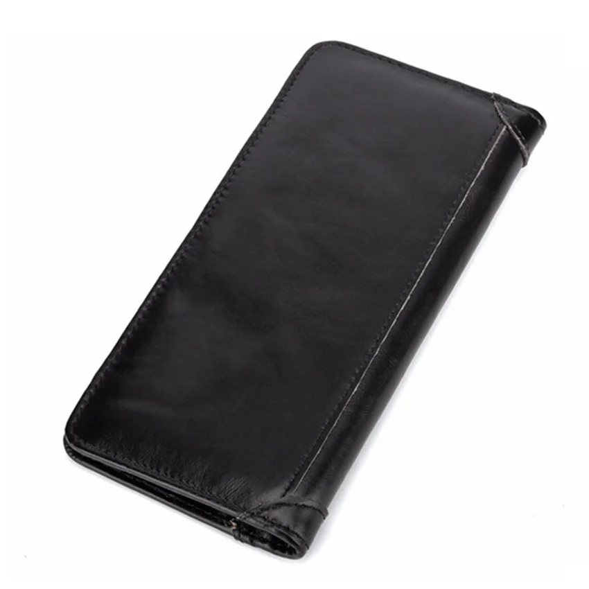 Retro  Men's  Long  Wallet Cow Leather Clutch Wallet Billfold Multi-card  Wallet Card Holder Wallet Large Capacity Clutch Bag