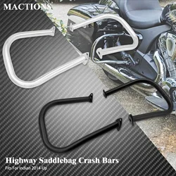 Motorcycle Rear Highway Saddlebag Crash Bars Guard Proteor Bar Bumper For Indian Chieftain Classic Roadmaster Springfield 14-23