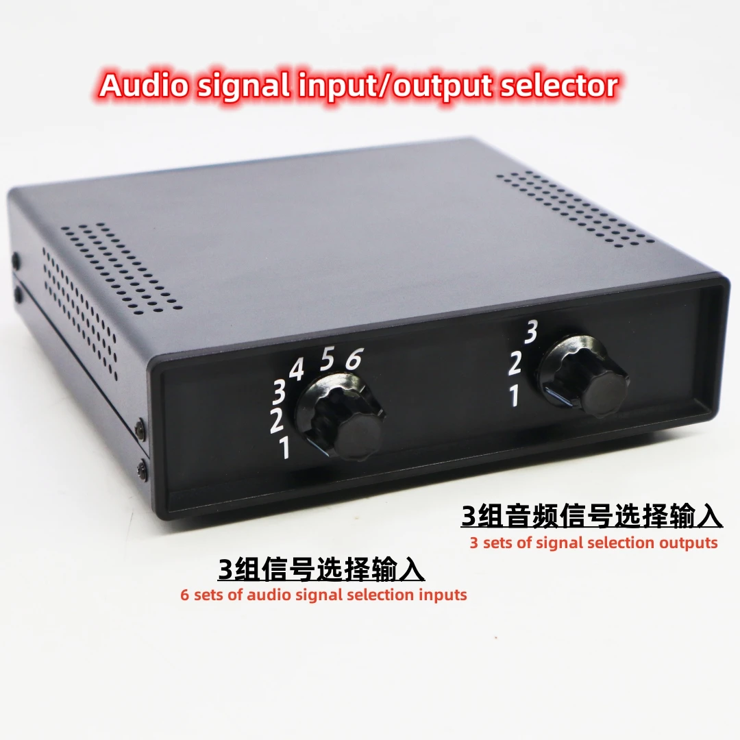 

(6 in Toggle 3 out ) 6 -way inputs and 3 -way outputs audio signal switcher Audio preamplifier signal selector