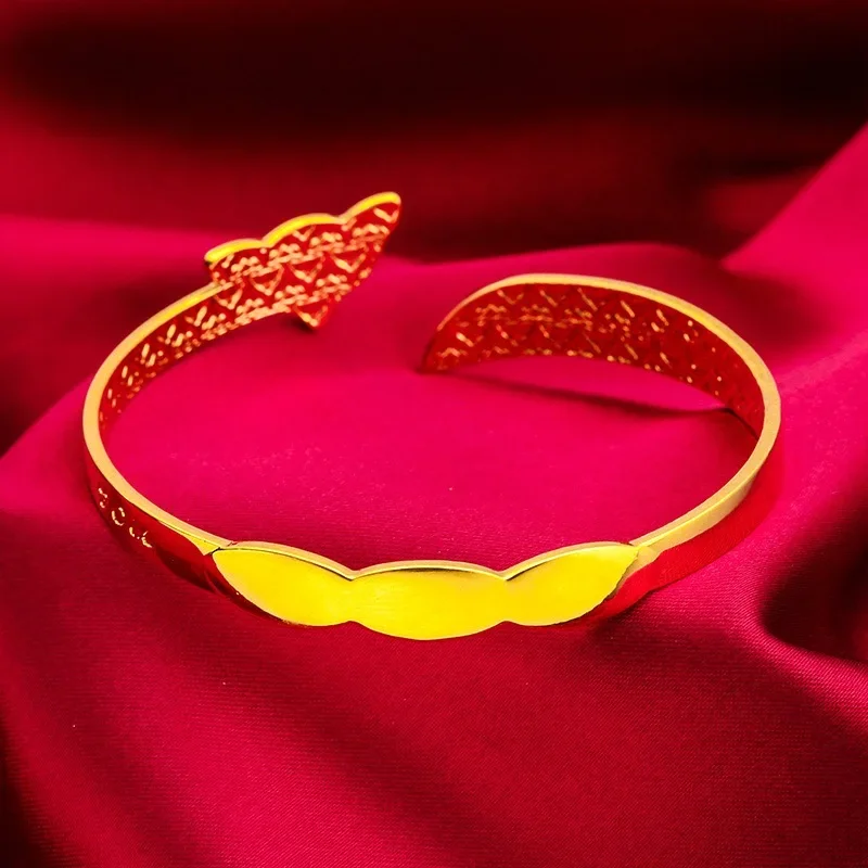 VivoGold9999 genuine gold 24K pure gold women's fashionable and gorgeous gold bracelet gold bracelet jewelry
