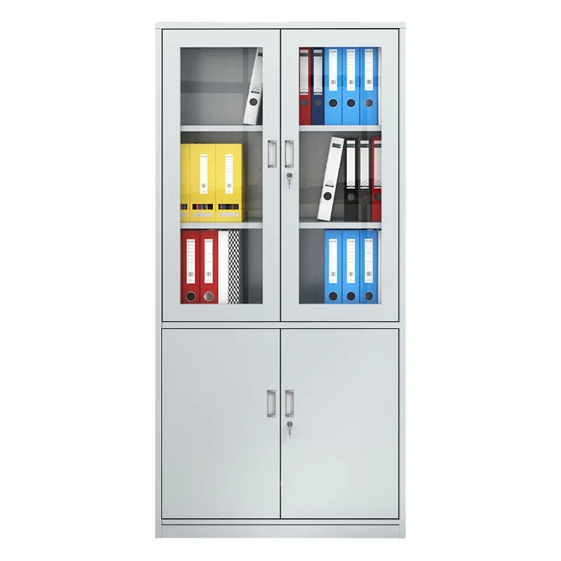 Archivadores de almacenamiento de Metal para muebles de oficina, cerraduras de armario de 2 puertas, organizador de acero, gran oferta