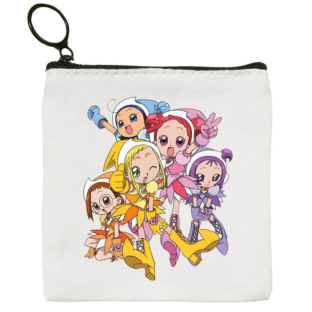 Ojamajo Doremi Magical Cartoon stampato borsa di tela Design Canvas borsa portaoggetti semplice e alla moda