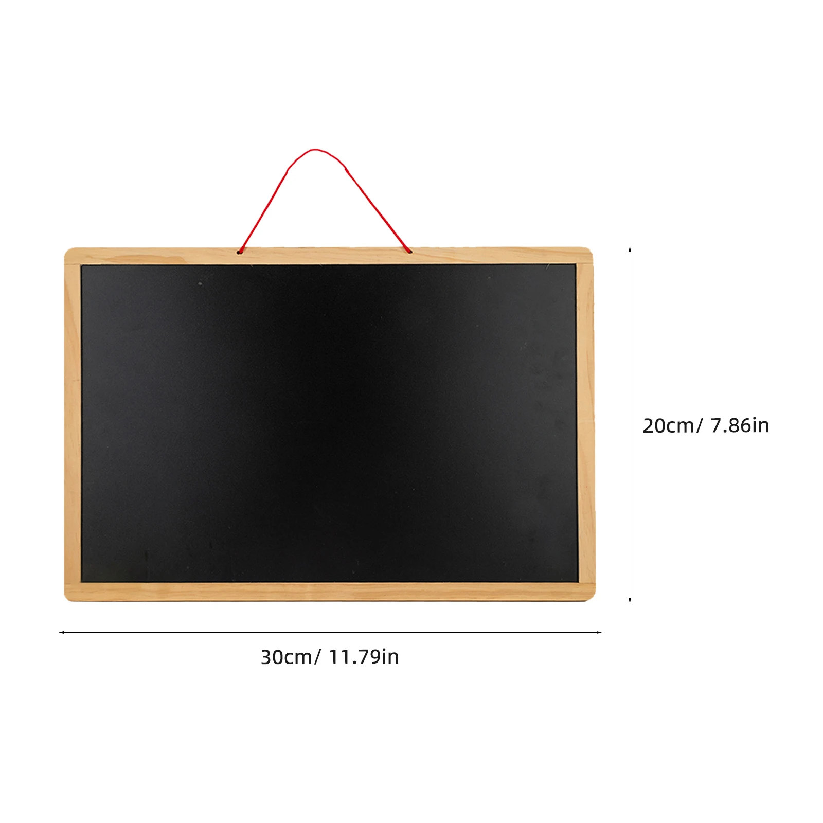 1Pcs Black White Magnetic Wooden Chalkboard Double-Sided Hanging Message Board Reusable Creative Writing Board for Home