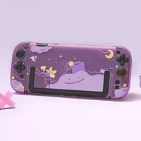 Funda púrpura serie Switch 2, carcasa protectora de dibujos animados Kawaii para Nintendo Switch 2 NS2, cubierta dura dividida para PC con base