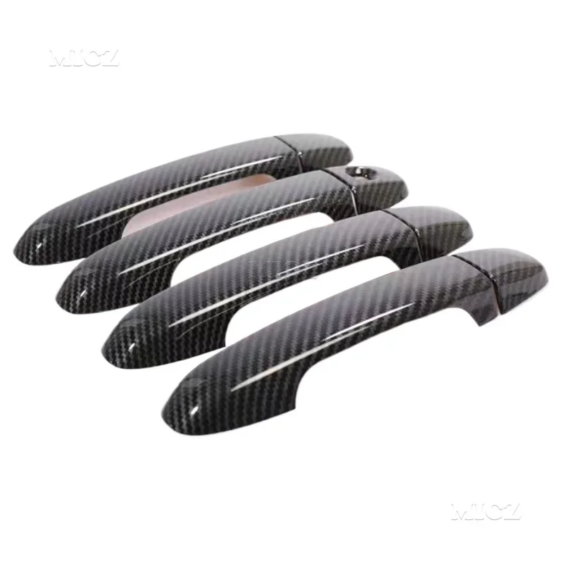 For Kia Forte Accessories Door Handle Cover Trim Handles Covers Plastic Imitation Carbon Fiber 2009 2010 2011 2012 2013