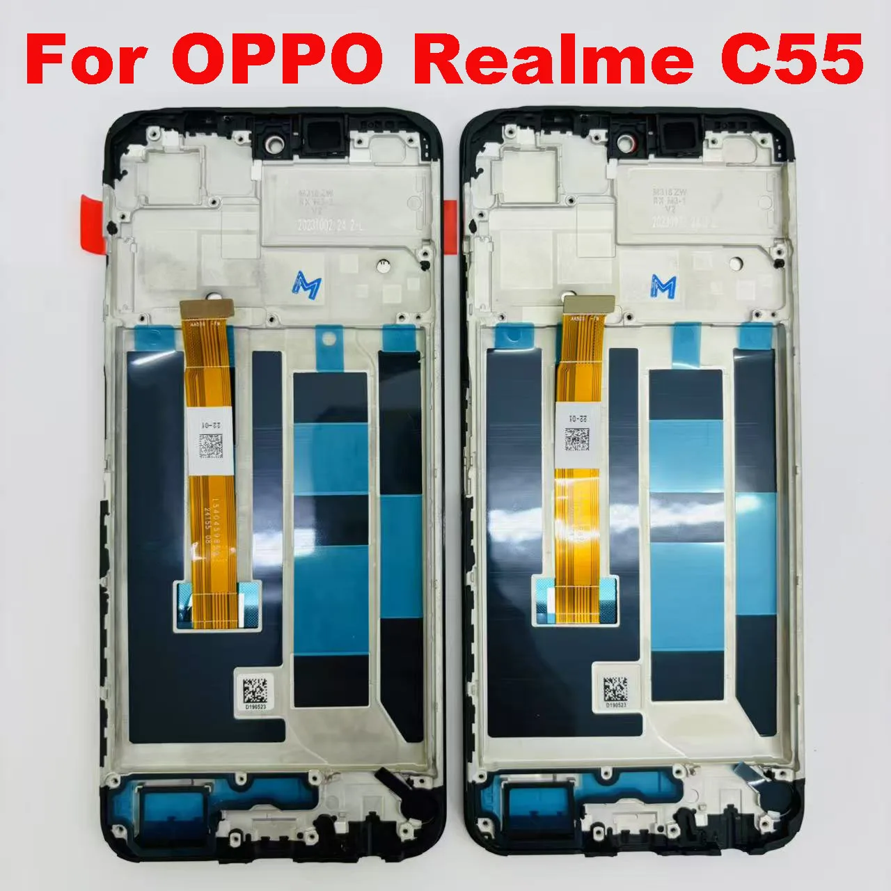 

6,72 ''оригинальный протестированный AAA для OPPO Realme C55, ЖК-дисплей, дигитайзер сенсорного экрана в сборе, запасные части с рамкой