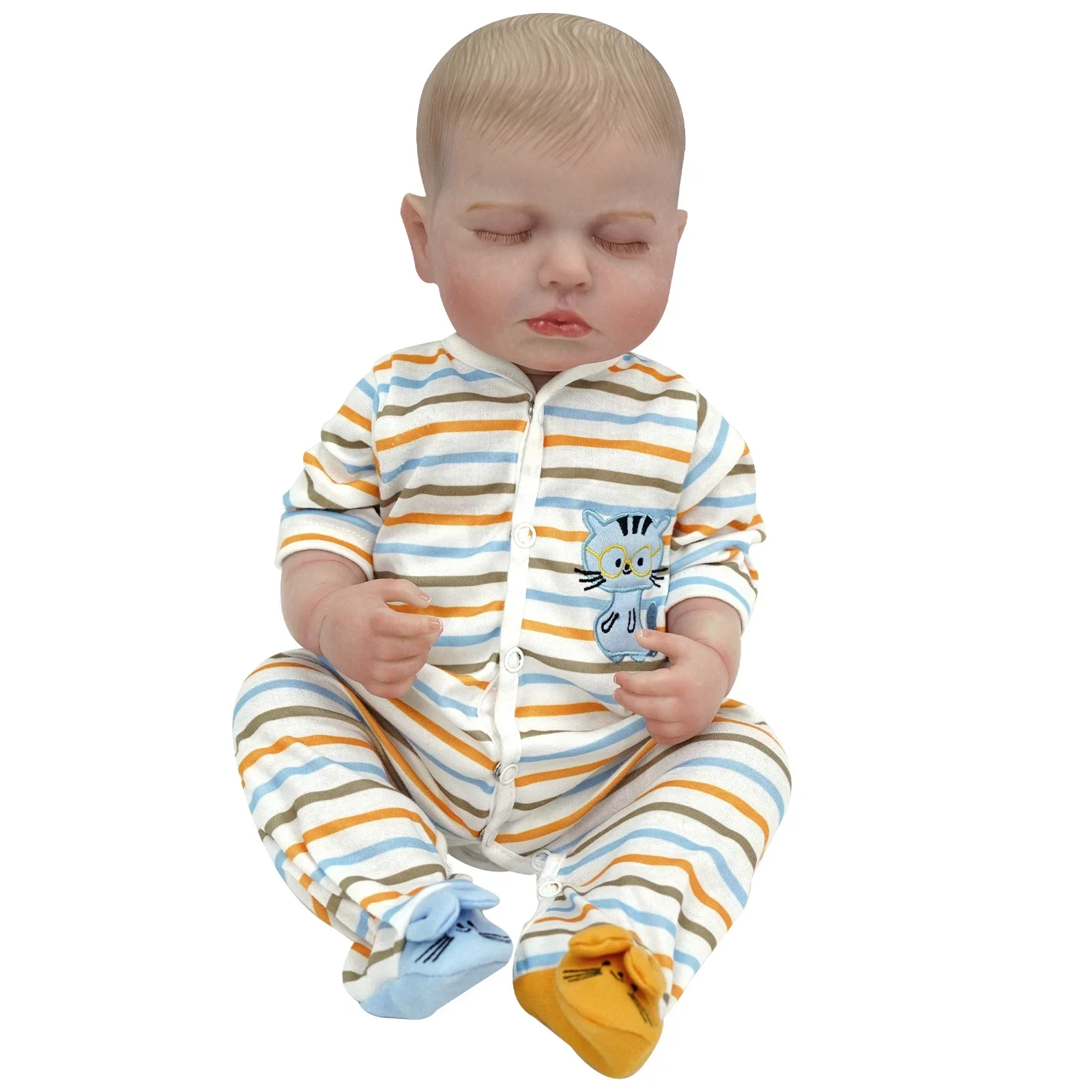 Mire & Mire 3d-verf Met Zichtbare Aderen Zacht Siliconen Reborn Babypop Speelgoed Als Echt 20 Inch Slapend Levend Kids Boneca Art Bebe