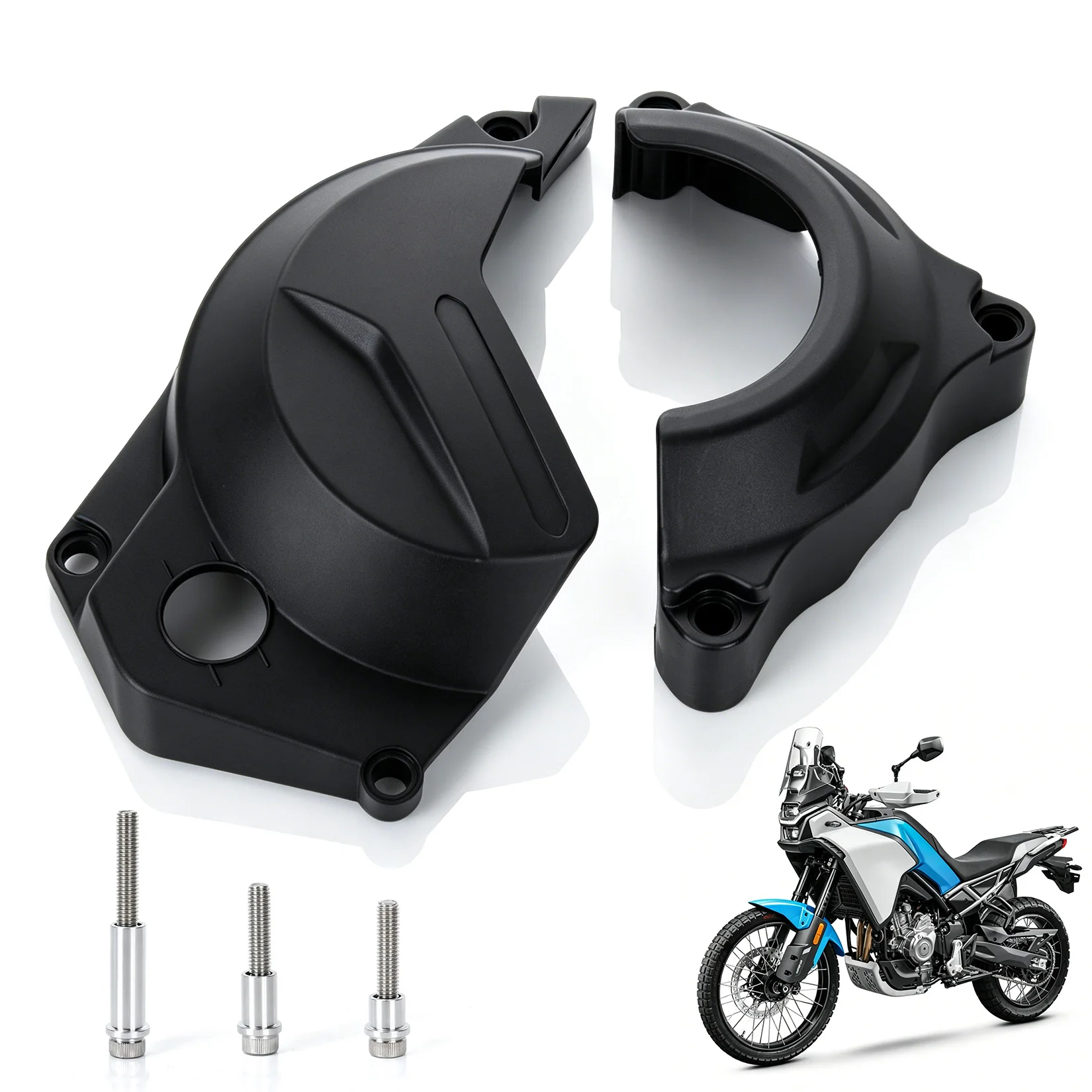 Clutch and Ignition Cover Guard Set for 450MT and 450SS Motorcycle Engine Case Protector Compatible with Ibex 450 Accessories
