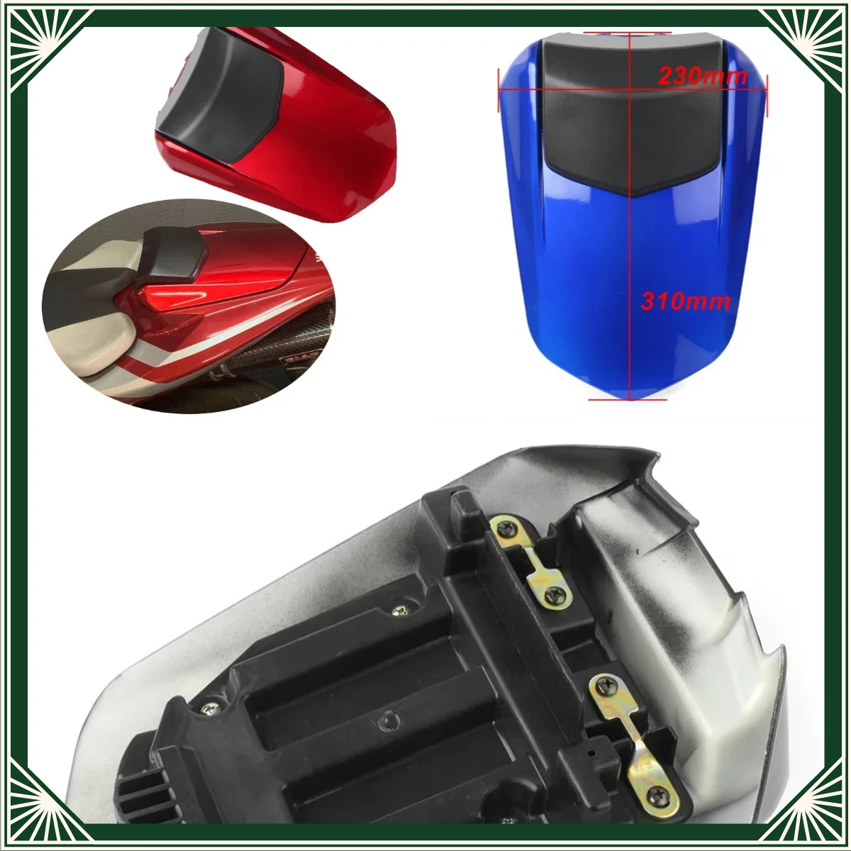 Motorcycle For Yamaha YZFR1 2004 - 2006 Rear Seat Tail Cover Accessories Fairing Rear Wing Pillion Passenger Cowl Seat Back Cove